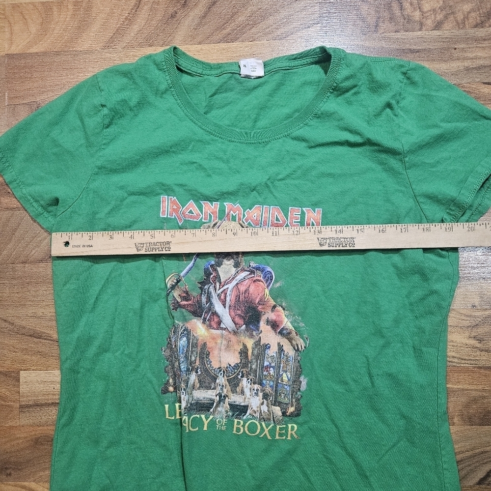 Iron Maiden T-Shirt Womens XL Legacy Of The Boxer Fruit Of The Loom - Picture 3 of 8